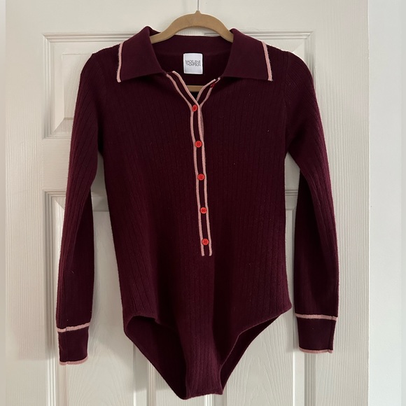 MADELINE THOMPSON SAGITTA CASHMERE BODYSUIT FROM MADELINE THOMPSON - Picture 2 of 5